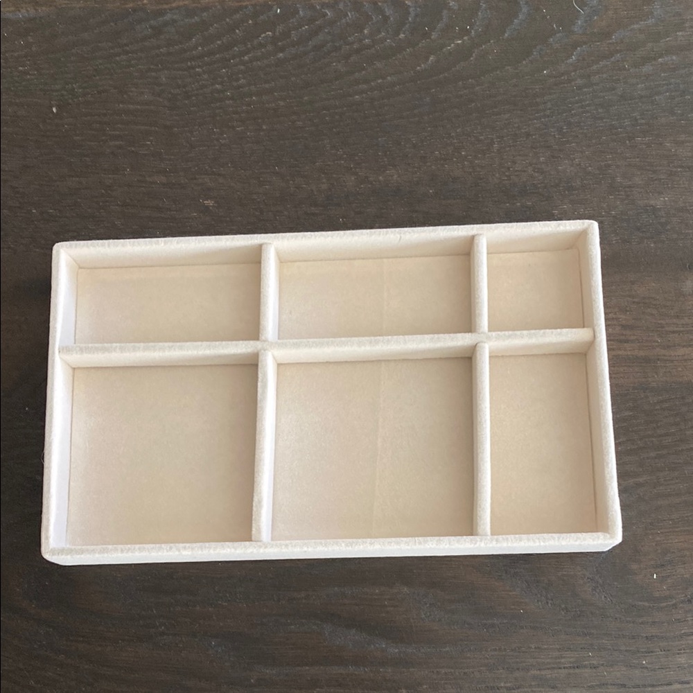 Beige Jewelry Organizer Tray